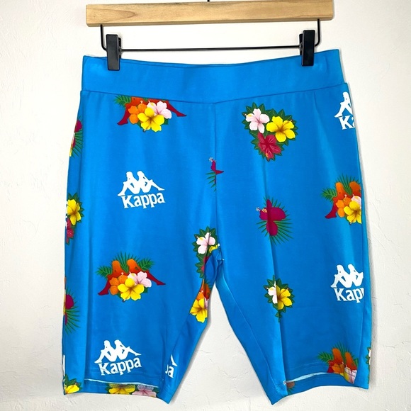 Kappa Pants - NWT Kappa Blue Turkis Slim Fit Bike Shorts XL